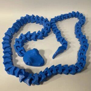 flexible snake is a beautifully designed 3D printable model, perfect for FDM pri